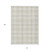 10' X 14' Ivory Beige And Brown Plaid Washable Indoor Outdoor Area Rug