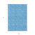 9' X 12' Blue Geometric Washable Indoor Outdoor Area Rug