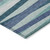 8' X 10' Teal Blue Gray And Ivory Striped Washable Indoor Outdoor Area Rug - Teal Blue, Gray, Ivory