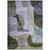 9' X 12' Olive Green Purple And Charcoal Abstract Washable Indoor Outdoor Area Rug