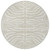 8' Beige And Tan Round Animal Print Washable Indoor Outdoor Area Rug