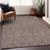10' X 14' Brown And Ivory Geometric Washable Indoor Outdoor Area Rug Transitional Style - Brown, Ivory Color