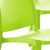 Set of Four Green Heavy Duty Plastic Outdoor Stacking Dining Chairs