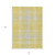 8' X 10' Yellow Black And Ivory Plaid Washable Indoor Outdoor Area Rug