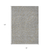8' X 10' Gray Gold And Ivory Polka Dot Washable Indoor Outdoor Area Rug