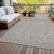 8' X 10' Gray Gold And Ivory Polka Dot Washable Indoor Outdoor Area Rug