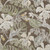 10' X 14' Brown Beige And Olive Green Botanical Leaves Washable Indoor Outdoor Area Rug