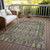 9' X 12' Gray Taupe And Beige Moroccan Washable Indoor Outdoor Area Rug