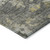 9' X 12' Gray And Charcoal Floral Washable Indoor Outdoor Area Rug