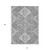 10' X 14' Gray And Ivory Medallion Washable Indoor Outdoor Area Rug