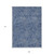 9' X 12' Navy Blue And Gray Abstract Washable Indoor Outdoor Area Rug
