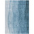 8' X 10' Denim Blue And Navy Blue Ombre Washable Indoor Outdoor Area Rug