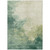 9' X 12' Green And Ivory Abstract Washable Indoor Outdoor Area Rug Transitional Style - Green, Ivory Color