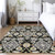 10' X 14' Black Gray And Brown Oriental Washable Indoor Outdoor Area Rug