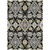 10' X 14' Black Gray And Brown Oriental Washable Indoor Outdoor Area Rug