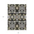 10' X 14' Black Gray And Brown Oriental Washable Indoor Outdoor Area Rug