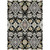 10' X 14' Black Gray And Brown Oriental Washable Indoor Outdoor Area Rug