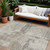 9' X 12' Linen And Gray Abstract Washable Indoor Outdoor Area Rug