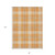 8' X 10' Orange Blue And Ivory Plaid Washable Indoor Outdoor Area Rug