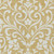 10' X 14' Gold And Beige Floral Washable Indoor Outdoor Area Rug