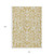 10' X 14' Gold And Beige Floral Washable Indoor Outdoor Area Rug