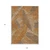 9' X 12' Orange Beige And Gray Floral Washable Indoor Outdoor Area Rug