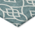 8' X 10' Teal Blue And Ivory Trellis Washable Indoor Outdoor Area Rug