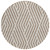 8' Round Taupe and Ivory Round Geometric Washable Non Skid Indoor Outdoor Area Rug