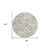 8' Ivory And Cream Round Geometric Washable Indoor Outdoor Area Rug