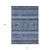 10' X 14' Navy Blue And Denim Blue Southwestern Washable Indoor Outdoor Area Rug