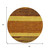 8' Terra Cotta Gold And Brown Round Abstract Washable Indoor Outdoor Area Rug