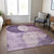 8' X 10' Purple And Lavender Geometric Washable Indoor Outdoor Area Rug - Purple, Lavender