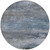 8' Pewter Navy Blue And Charcoal Round Abstract Washable Indoor Outdoor Area Rug