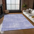 8' X 10' Lavender Purple And Lilac Abstract Washable Indoor Outdoor Area Rug