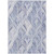 8' X 10' Denim Blue And Sky Blue Geometric Washable Indoor Outdoor Area Rug - 608219261450