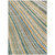 10' X 14' Beige Gold And Sage Striped Washable Indoor Outdoor Area Rug