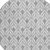 8' Silver And Gray Round Geometric Washable Indoor Outdoor Area Rug - 608219160289