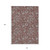 10' X 14' Orange Gray And Silver Floral Washable Indoor Outdoor Area Rug