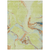 8' X 10' Artichoke Green Blue And Brown Abstract Washable Indoor Outdoor Area Rug