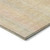 8' Round Yellow and Orange Round Striped Washable Non Skid Indoor Outdoor Area Rug