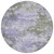 8' Lavender And Taupe Round Abstract Washable Indoor Outdoor Area Rug