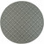 8' Round Grey Round Geometric Stain Resistant Indoor Outdoor Area Rug - 606114685647