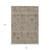 8' X 10' Taupe Brown And Gray Oriental Washable Indoor Outdoor Area Rug - Taupe, Brown, Gray
