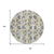 8' Gray And Ivory Round Abstract Washable Indoor Outdoor Area Rug