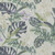 10' X 14' Artichoke Green Lavender And Ivory Botanical Leaves Washable Indoor Outdoor Area Rug