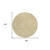 8' Gold And Beige Round Floral Washable Indoor Outdoor Area Rug - Gold, Beige