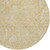 8' Gold And Beige Round Floral Washable Indoor Outdoor Area Rug - Gold, Beige