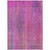9' X 12' Lilac Striped Washable Non Skid Indoor Outdoor Area Rug