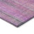 9' X 12' Lilac Striped Washable Non Skid Indoor Outdoor Area Rug