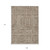 9' X 12' Brown And Beige Abstract Washable Indoor Outdoor Area Rug Transitional Style - Brown, Beige Color